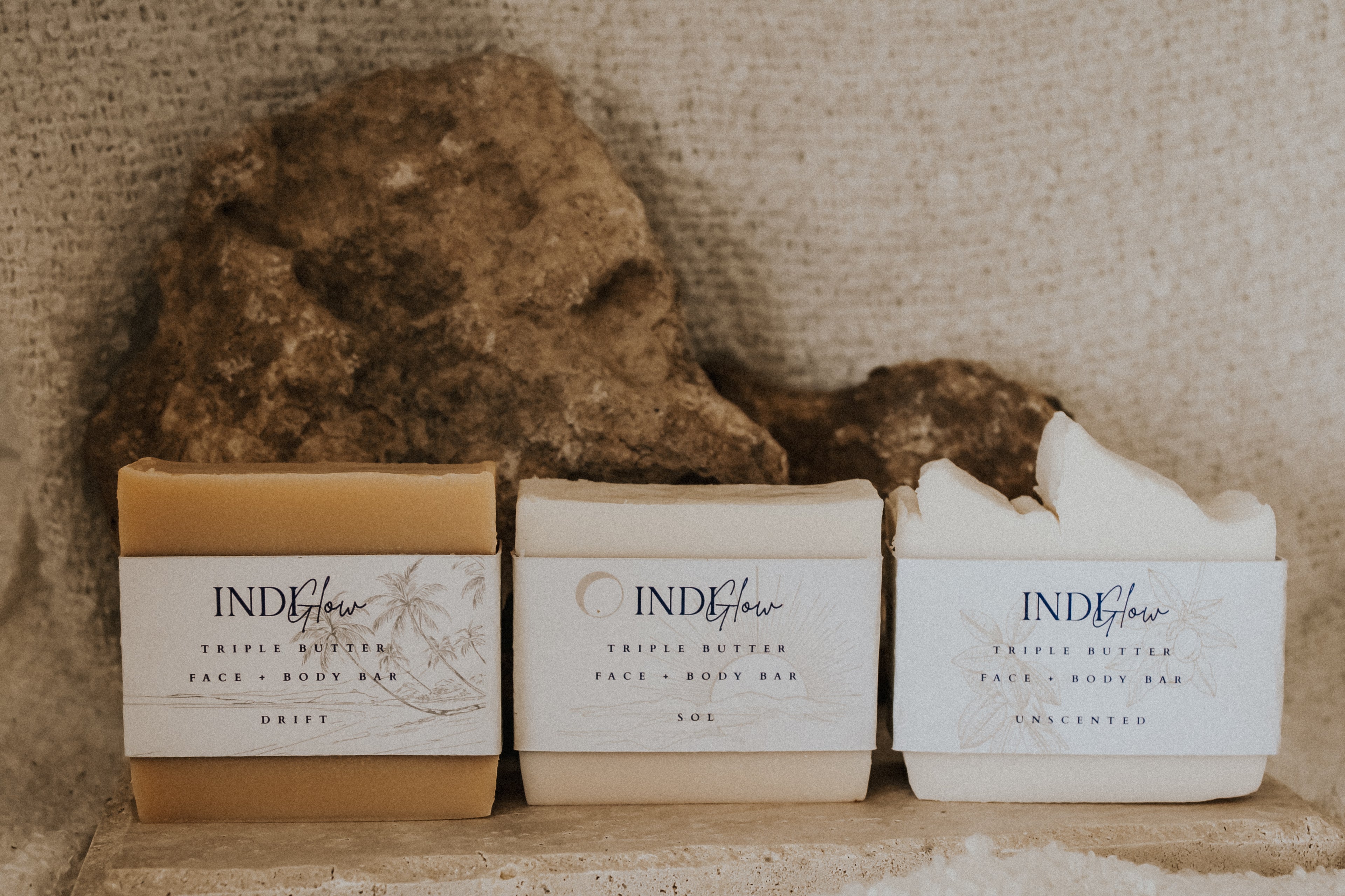 Triple butter soap